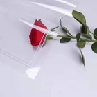 Scrub matte single flower bag flower wrapping paper material bouquet opp transparent gift wrapping paper