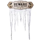 Corsair White Skeleton Banner Rag Festival Decoration Haunted House Curtain