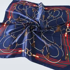 Customized luxury silk feel hair scarf for women satin