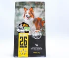 Wholesale OEM customized dog treats plastic flat bottom packaging bags