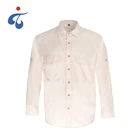 Suitable for outdoor plain dyed custom 100% polyester fishing long sleeve shirt