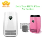 デスク空気清浄機真の hepa フィルター空気清浄機 PM2.5 エリミネーター allergiesc ペットふけ煙マイナスイオン浄化