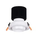 Knob Switch Downlight Recess Led Round and Square Led Downlight Cob Recessed Downlight Aluminum Housing 30w