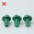 Green Painted China Fastener Hex Head Flange screw