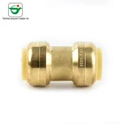 Hot sale high quality lead free brass pipe and push fit fitting tube coupling fitting
