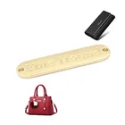 Fashion custom small metal logo label handbag suitcases