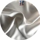 Silk Plain Chine Fabric Low Minimum Pure Silk Plain Solid White CDC Crepe De Chine Fabric for Garment