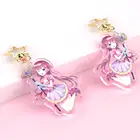 VOGRACE supplier promotion clear acrylic charm keychain customized custom printed acrylic charms