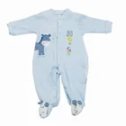 100% cartoon cute baby rompers for autumn with long sleeve and stocking