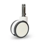 DLPO 6 Inch Medium Central Control Rotating Medical Twin Wheels Caster