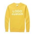 wholesale 100% Cotton crewneck plain pullover hoodie custom mens hoodies sweatshirts
