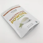 Customized design stand up food snack pouch self sealing foil materials grain powder packaging bags
