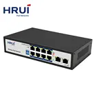 Port 8 Port Ethernet Switch New Fast Ethernet 120W Support POE Watchdog 8 Port 100M VLAN POE Switch For CCTV IP Camera