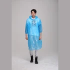 Disposable Outdoor Camping Travel Hiking Emergency PE Rain Coat Raincoat Poncho