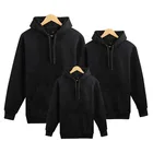 Black Hoodies Hoodie JS Clothing Wholesale Custom Logo Black Hoodies Unisex 100% Cotton Pullover Plain Hoodie