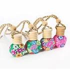perfume bottles Polymer Clay Vials For Essential Oil Car Decoration Fragrance Bottle Charming Pendant Decoration