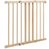 Wide stairway swing one hand operation wood child safety gate for baby