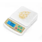 Smart Diet Kitchen Digital Scales Gold, LCD Display Portable Kitchen Food Cooking