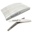 50Pcs/pack Wooden Nail File Buffing 100/180/240 Sandpaper Diamond Curve Washable Nail Buffer Manicure Pedicure Tools
