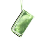 Q9197-1 transparency PVC color PU leather women cosmetics zipper bag to pack glasses