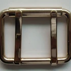 Zinc alloy handbag hardware metal 2 pin belt buckle blanks buckle for shoes