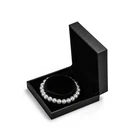 Gift Black Checkered Pattern Special Paper Custom Logo Plastic Bracelet Necklace Jewelry Gift Box