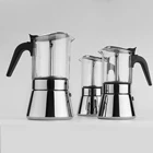 304 Stainless Steel Electric Stovetop Espresso cafee Maker Coffee Moka Pot
