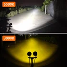 2021 Off road 4X4 Avto Accessories 4 inch 12V 24V 50W Amber Work Light LED Pods Lights 40W Fog Driving Lamp 3000K 6500K
