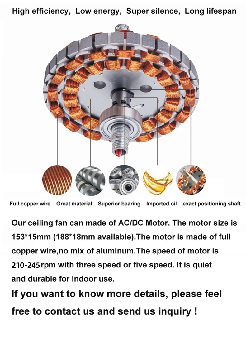Ceiling Fan, 52", LED, CRI - detail 6