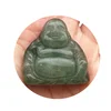 Wholesale natural gem quartz carving green aventurine small Buddha