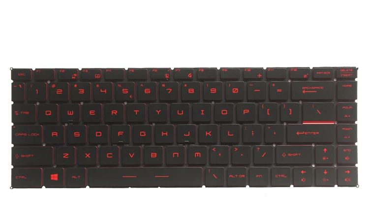 Rojo Retroiluminado Teclado Para Port Til Msi Gf Gf Rc Gf Rd