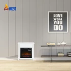 Modern design Home Decorative Wood LED Adjustable Electric fireplace mantel