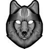 Animal mask, Fox mask Wolf mask Tiger mask,el light up mask