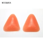 Triangle Bikini Thickened Waterproof Silicone Swimwear Inserts Anti-slip Breast Enhancers Invisible Chest Pads