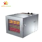 Family Fruit Family Use Stainless Steel 10 Trays Fruit Food Dehydrator Dryer With Glass Door