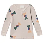 China Fashion Kids Wears Unisex V Neck Cotton Long Sleeve Buttons T Shirt Children