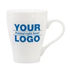 Porcelain custom printed custom logo new bone china coffee cup for christmas day Cheap ceramic mug