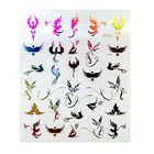 Hot Nail Sticker 2021 Newest Hot 3D Color Gold Phoenix Dragon Nail Decals Sticker