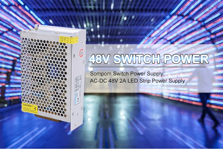 Output Power Supply Switching Power Supply 85V-265V AC Input 96W 48vdc 2A Amp 5V 12V 24V 48V Constant Voltage Swtiching Power