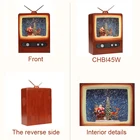 Decoration Santa Claus Battery Operated Gifts TV Christmas Decoration Supplies Plastic Custom Snow Globe