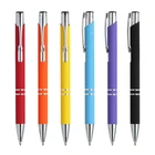 Ball Pen For Gift Soft Rubberized Color Promotion Ball Pen For Gift And Customized Logo
