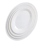 Guangdong Manufacturer Caterers Custom Logo Melamine Oval Plate