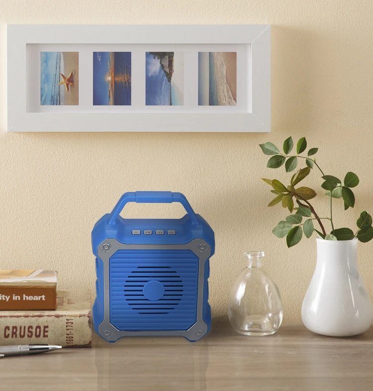 Portable portable FM BT TF USB playbck mode Plastic Blue-tooth speaker - ANKUX.COM