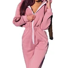 Women Clothing Adult Onesie Body Jumpsuit With Zip