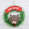 Wholesales 26*26cm Melody door hanging decor preserved artificial wall decor boxwood Christmas wreath ring