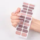 Metallic foil Nail Sticker waterproof long lasting Real polish nail stickers