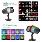 Newest Christmas lights LED Projector Lights Ocean Wave Water Effect for Holiday Party Home Xmas Garden Decoration Outdoor/Ind