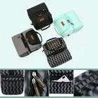 v-coool double deck waterproof insulated cooler lunch breast pump bag for women, kids with should strap