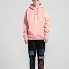 Hot Selling Hip Hop Custom Pure Color Block Hoodie Oversized Pullover Hoodie Wholesale