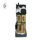 Light up Christmas collection resin Led decoration Christmas card shop for Christmas gifts home decoration